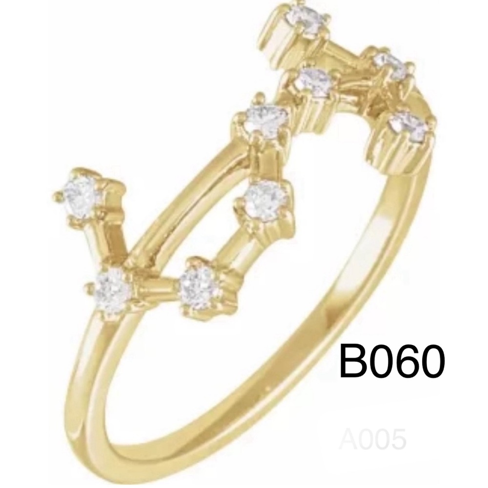 simply southern  yellow gold Scorpio ring one size adjustable NWT